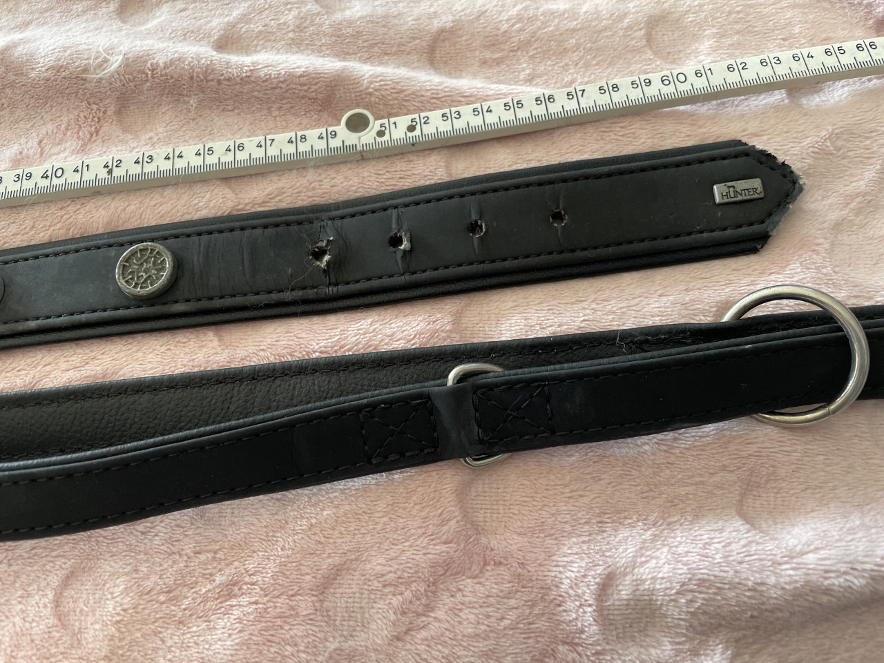 Nagenoeg NIEUWE HUNTER Halsband en Verstelbare Lijn IZGS!!