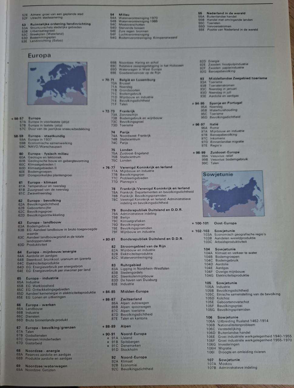 De Grote Bosatlas, 50e ed. Uitg. Wolters Noordhoff Atlasprodukties, 1988