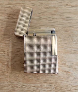 Vergulde vintage S.T. Dupont aansteker