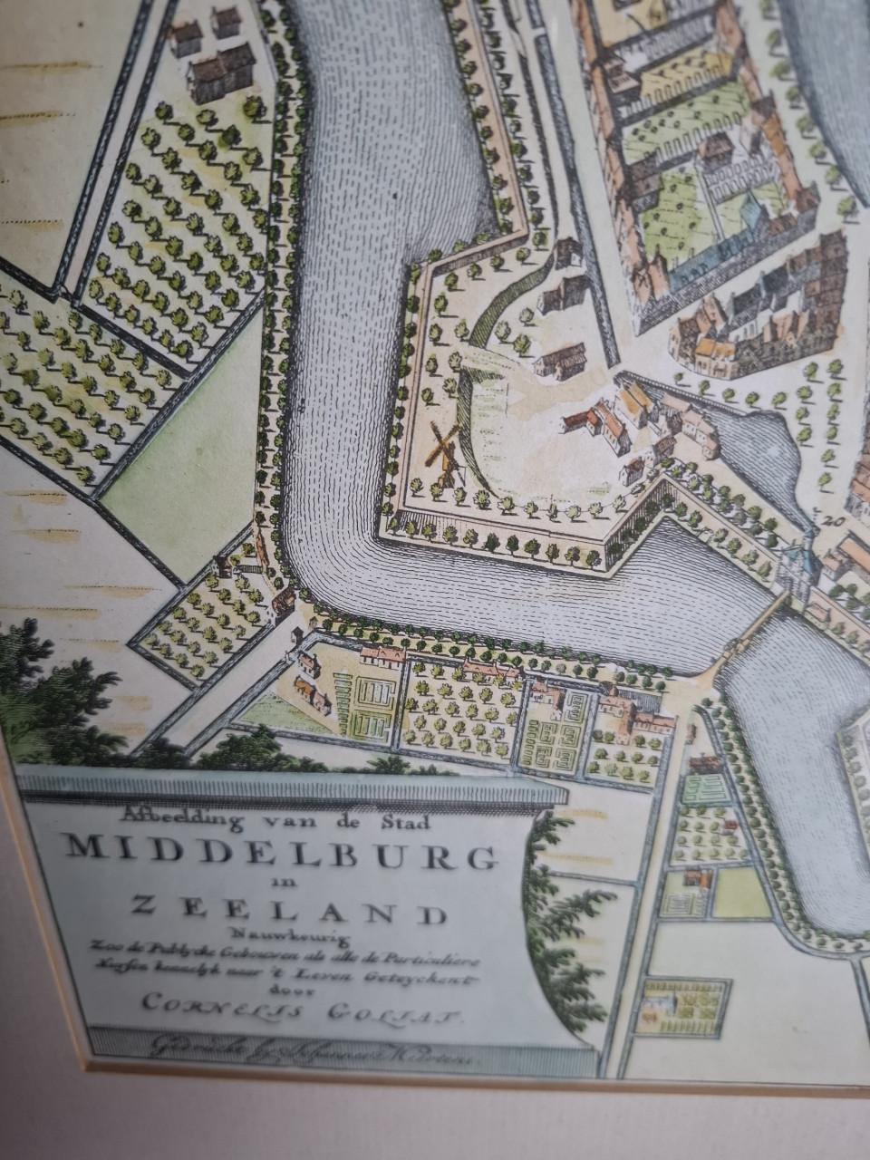 Prachtige kaart Middelburg