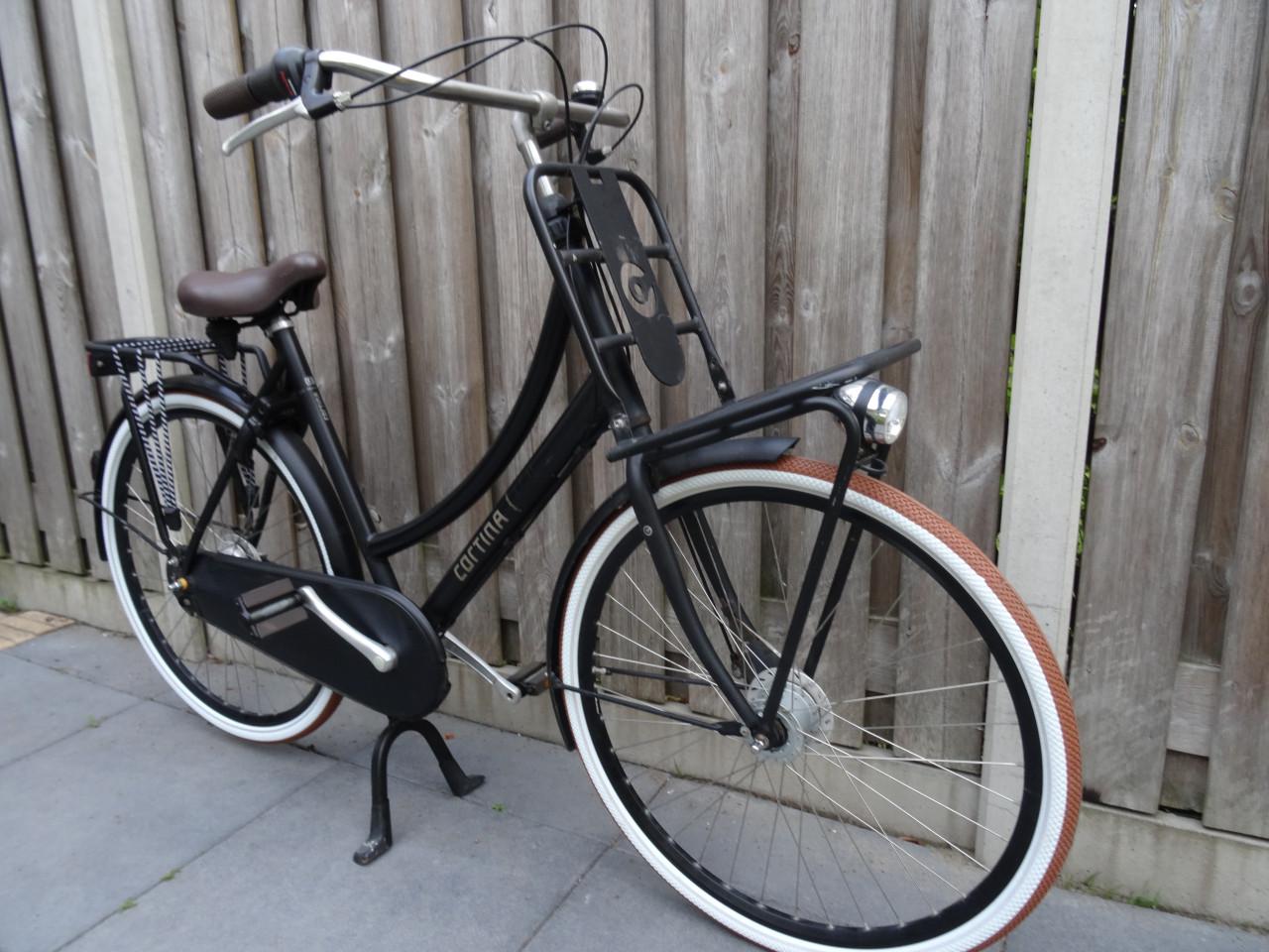 🚲 Cortina U4 Damesfiets – 57 cm – 7 Versnellingen – Zwart 🖤