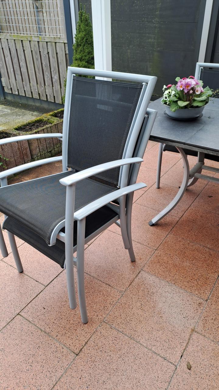 Tuinset met 4 stoelen