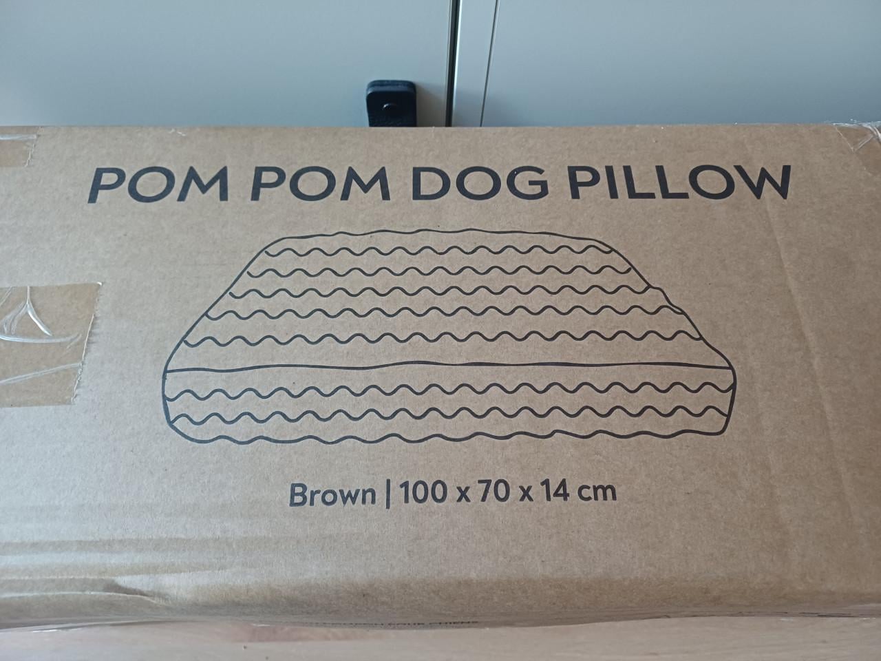 Pom Pom Fur hondenkussen, groot formaat - 100 x 70 x 14 cm