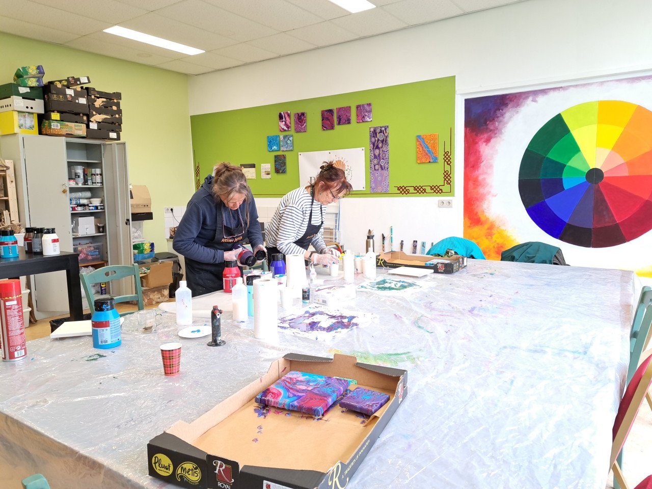 Workshop Acryl gieten 9 oktober