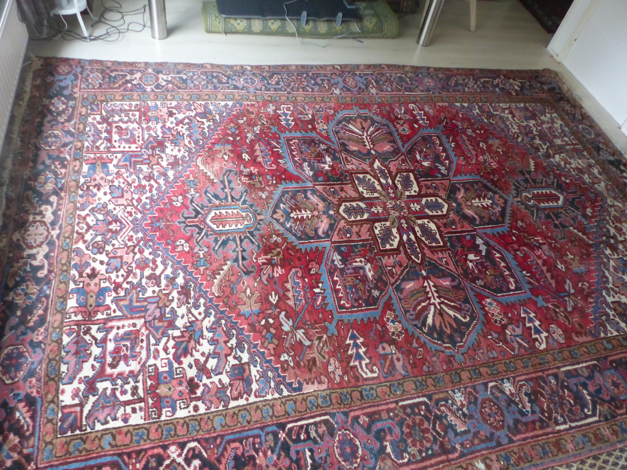 Tapijt uit Iran wol handwerk 261x356 zeer groot zwaar