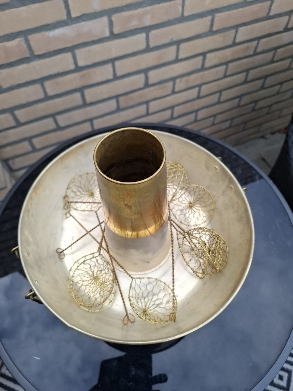 Chinesse hot pot/ fondue pan-koper