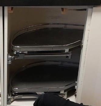 Hoekkast systeem voor keukenkast