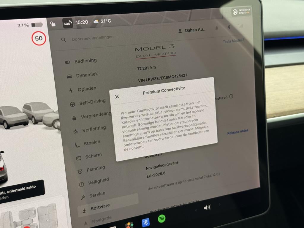 Tesla Model 3 long range awd dual motor 75 kwh | acc | panoramadak | stoelv