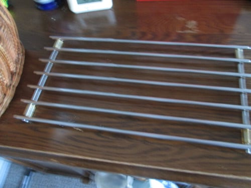 3 stuks metalen pannen onderzetters