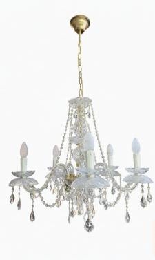 2 xCrystal Chandeliers 5 lamp & 4 lamp - will sell together or seperately
