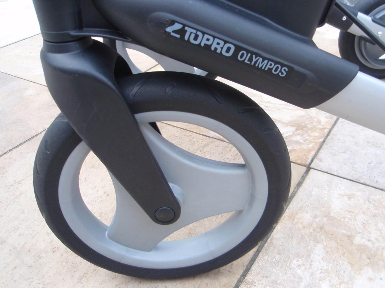 Zgan Topro OLympos  rollator met Softwielen zitje grote tas en rugleuning