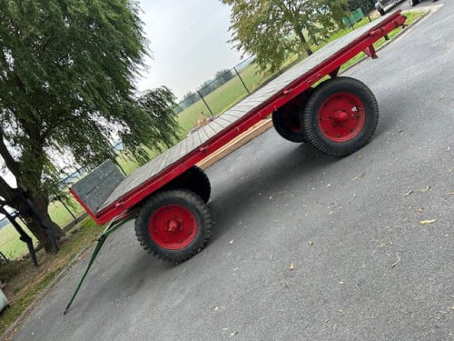 Hooi wagen - Platte kar