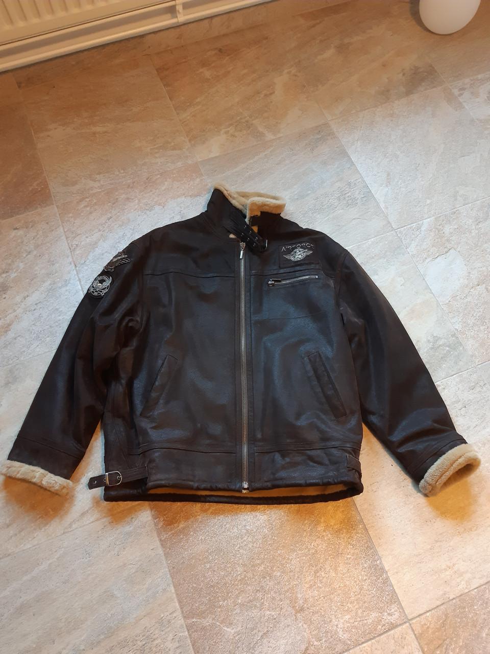 Piloten Jas Leer 4x XL = maat 60