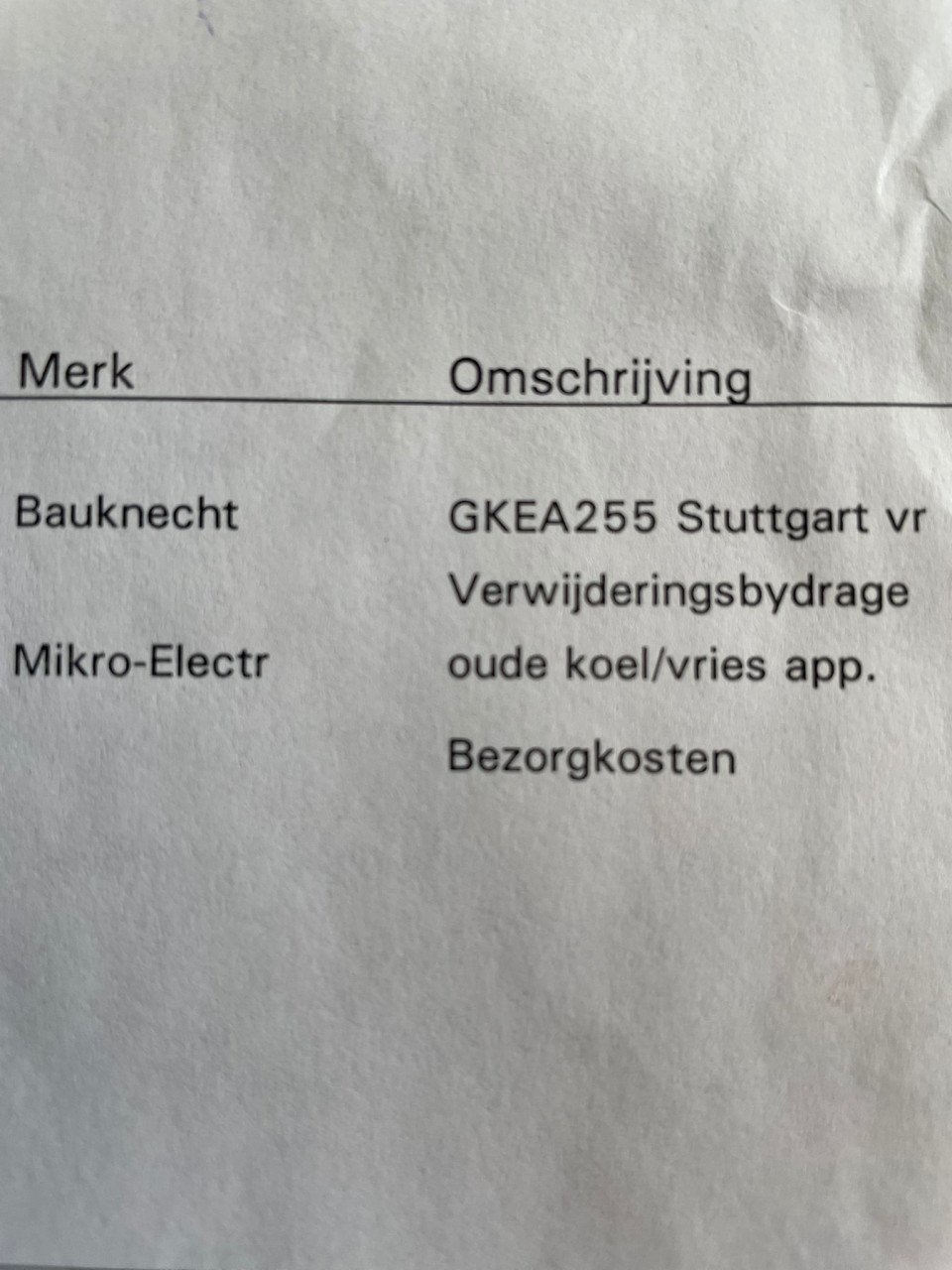 Vriezer Bauknecht