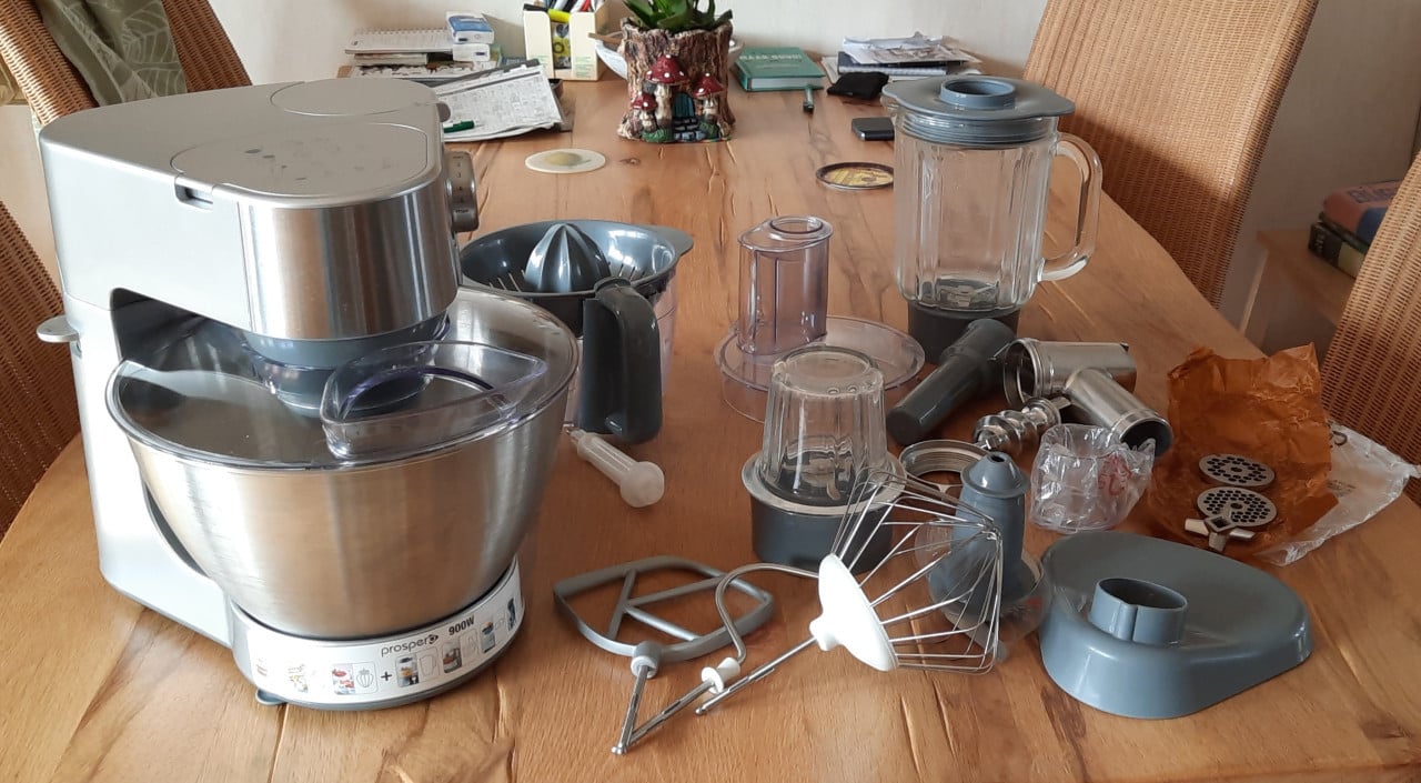 Keukenmachine met veel toebehoren