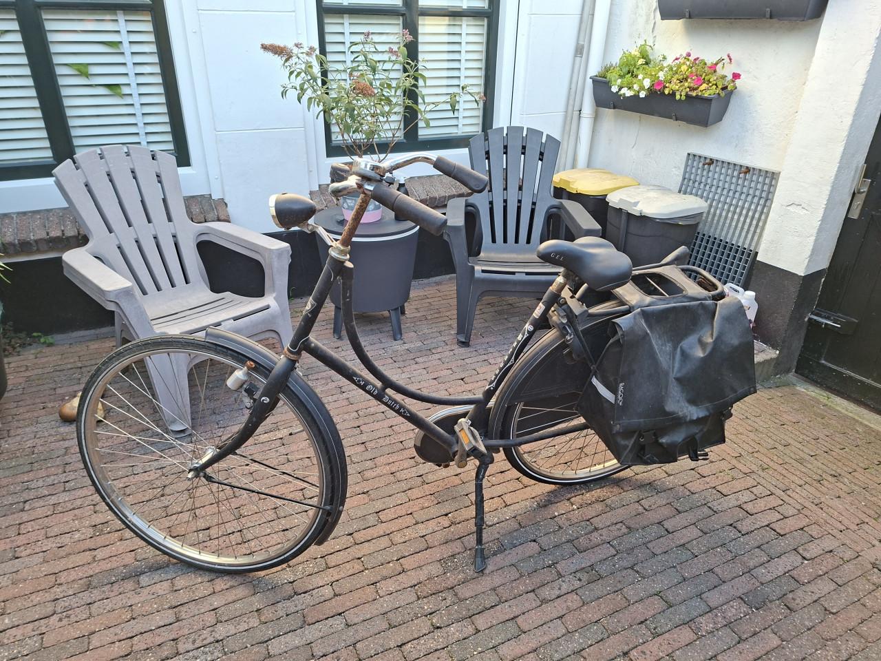 Station fiets op boodschap fiets