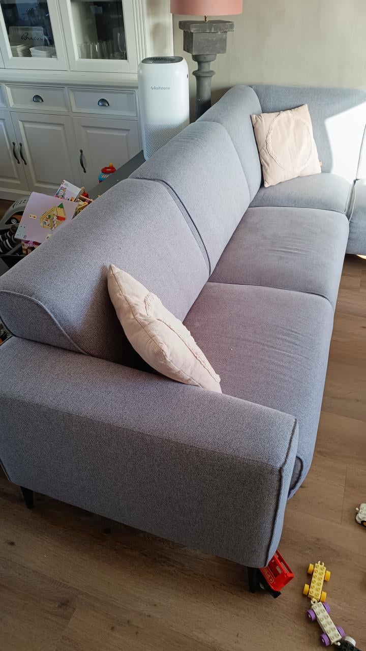 Nette grijze hoekbank