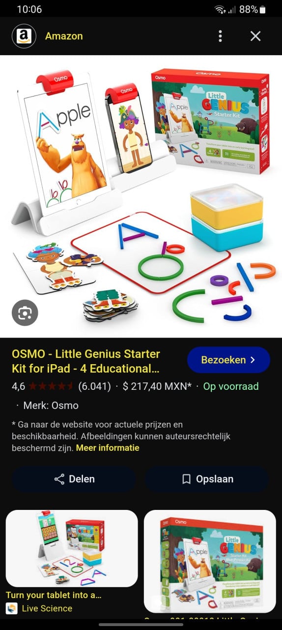 Osmo, spel voor op ipad of tablet