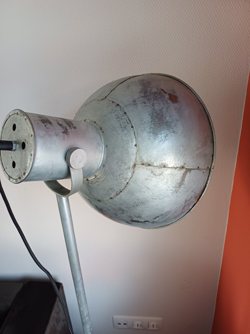 Industriele vloerlamp+ zwarte vloerlamp klein