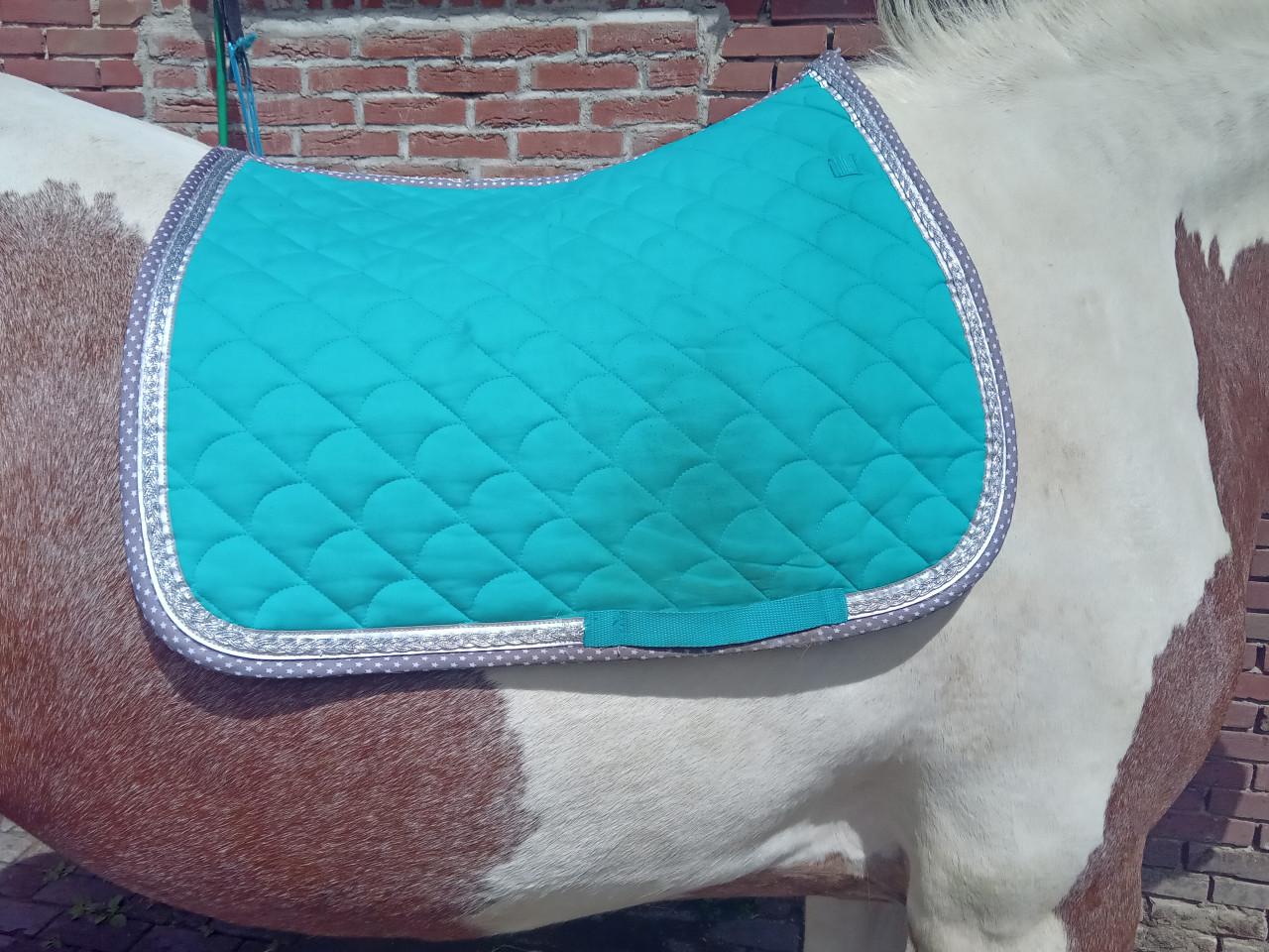 Fell turquoise dekje
