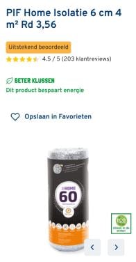 Rol PIF Isolatie (nieuw)