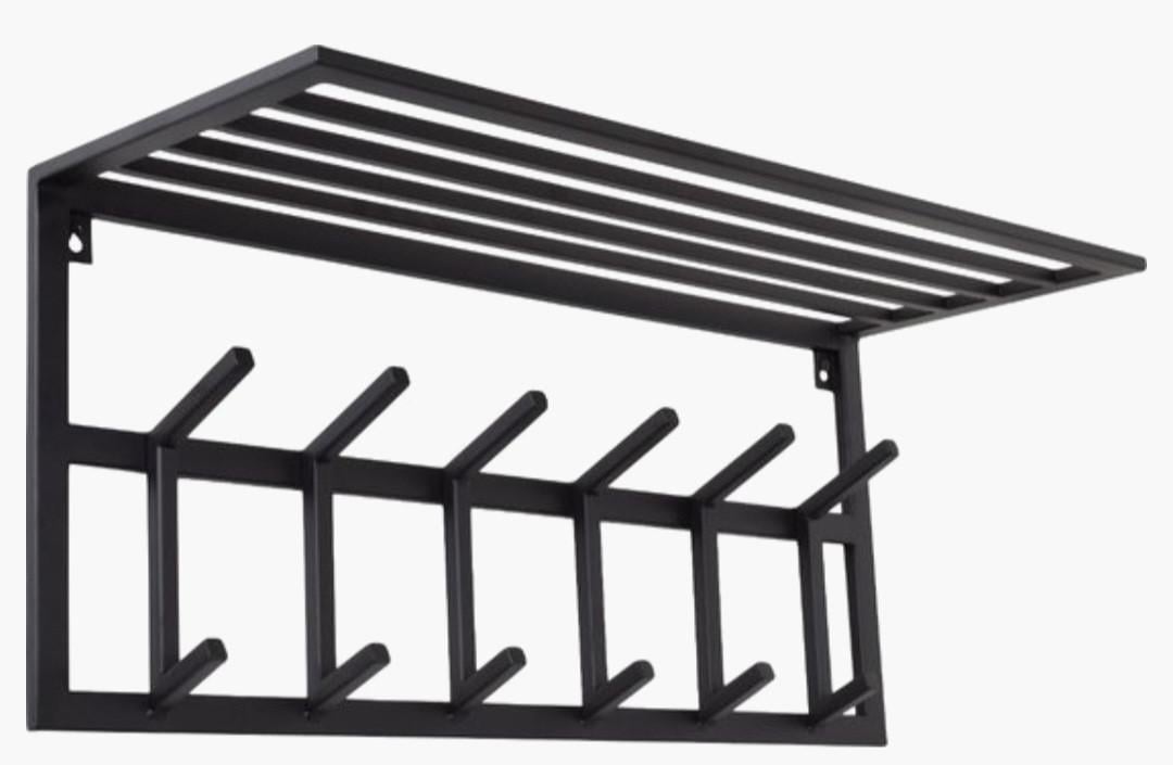 Zwart metalen kapstok