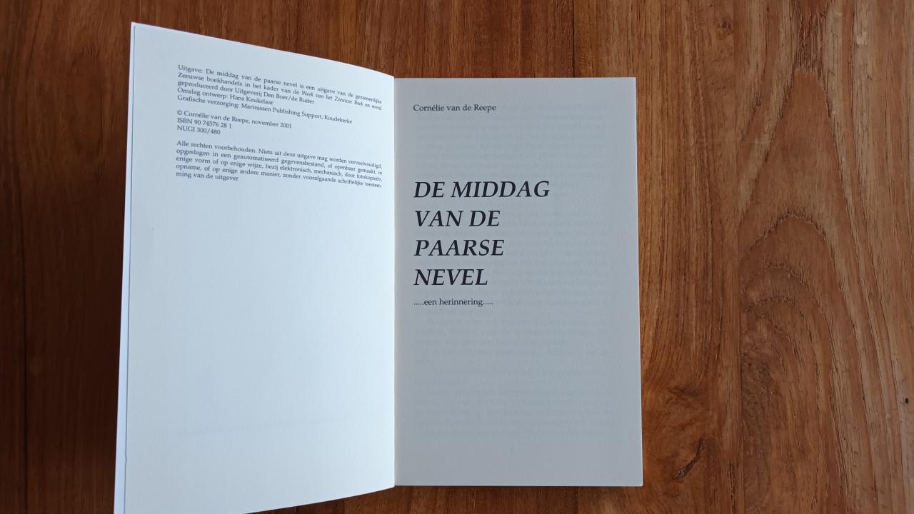 De middag van de paarse nevel Cornélie vd Reepe