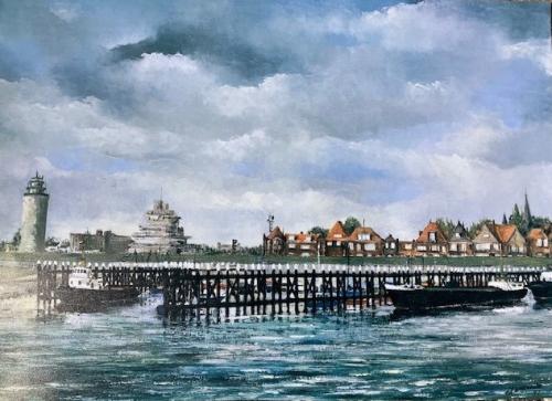 Poster haven skyline Terneuzen