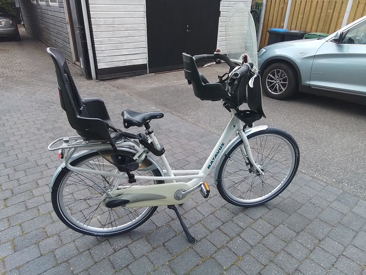 Moederfiets Batavus mambo 28inch  fr 53 7versn 2 stoeltjes