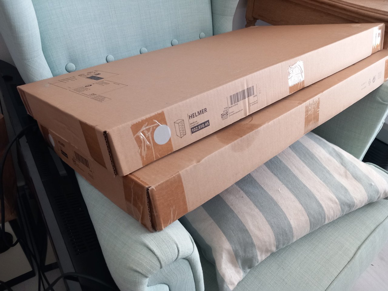 2 x Helmner ladeblok op wielen Ikea NIEUW