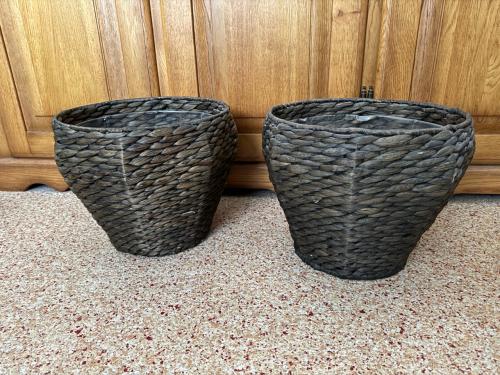 Set van 2 grote IKEA DRUVFLÄDER Sierpotten