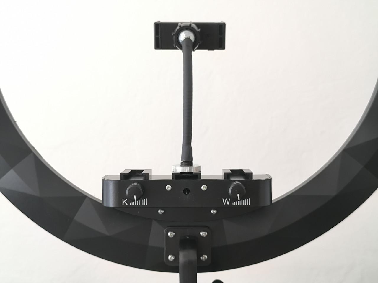 LED ringlight regelbaar 18" nieuw in doos
