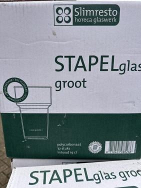 Polycarbonaat bier/stapel-glazen