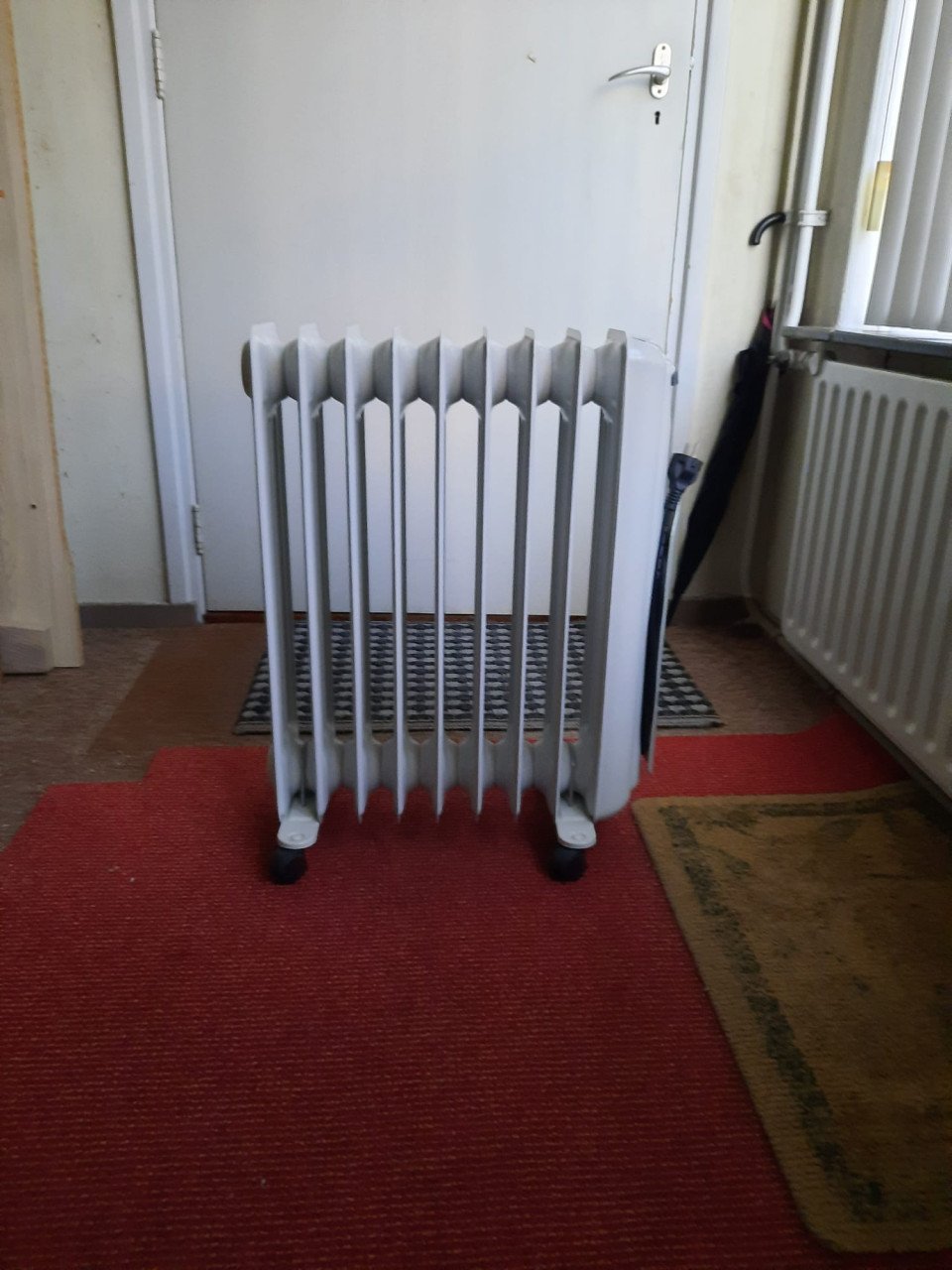 Verrijdbare radiator