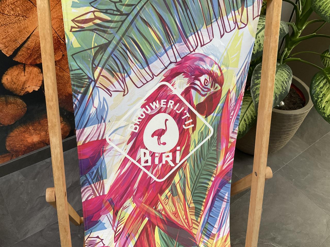Strandstoel. (Bier reclame brouwerij 't IJ)