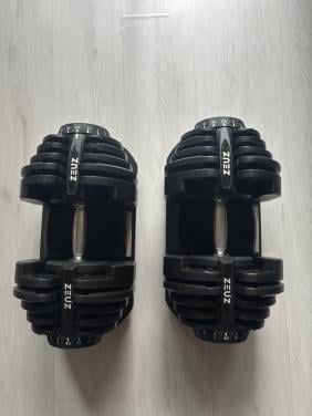 Verstelbare dumbbells 2x 40 kg | Complete set | ZEUZ