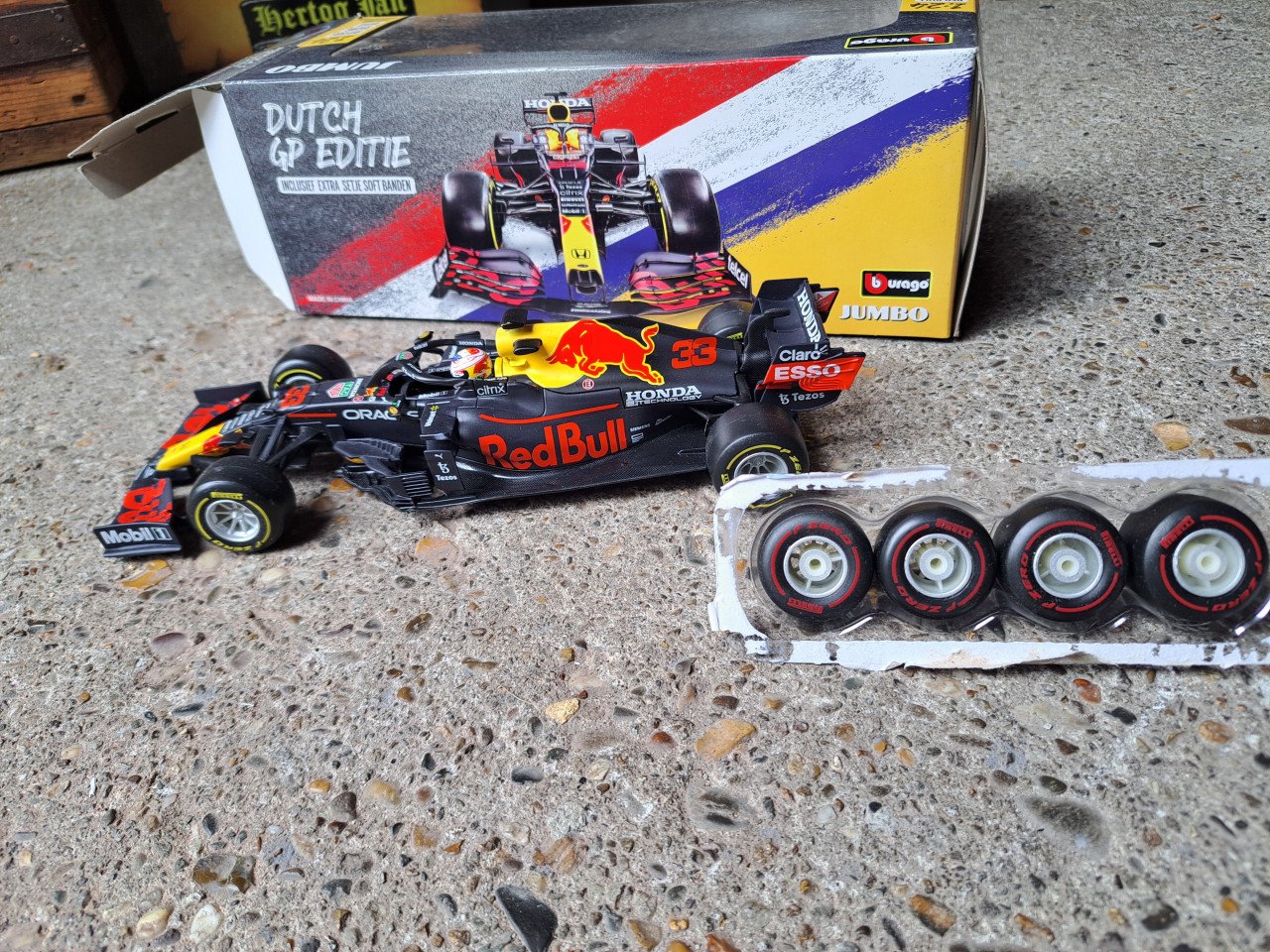 Modelauto, max Verstappen 2021 Jumbo