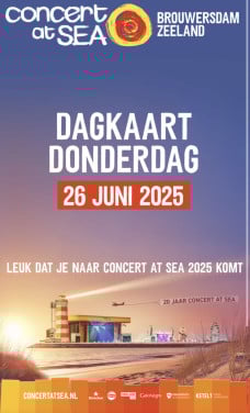3 tickets voor Concert At Sea