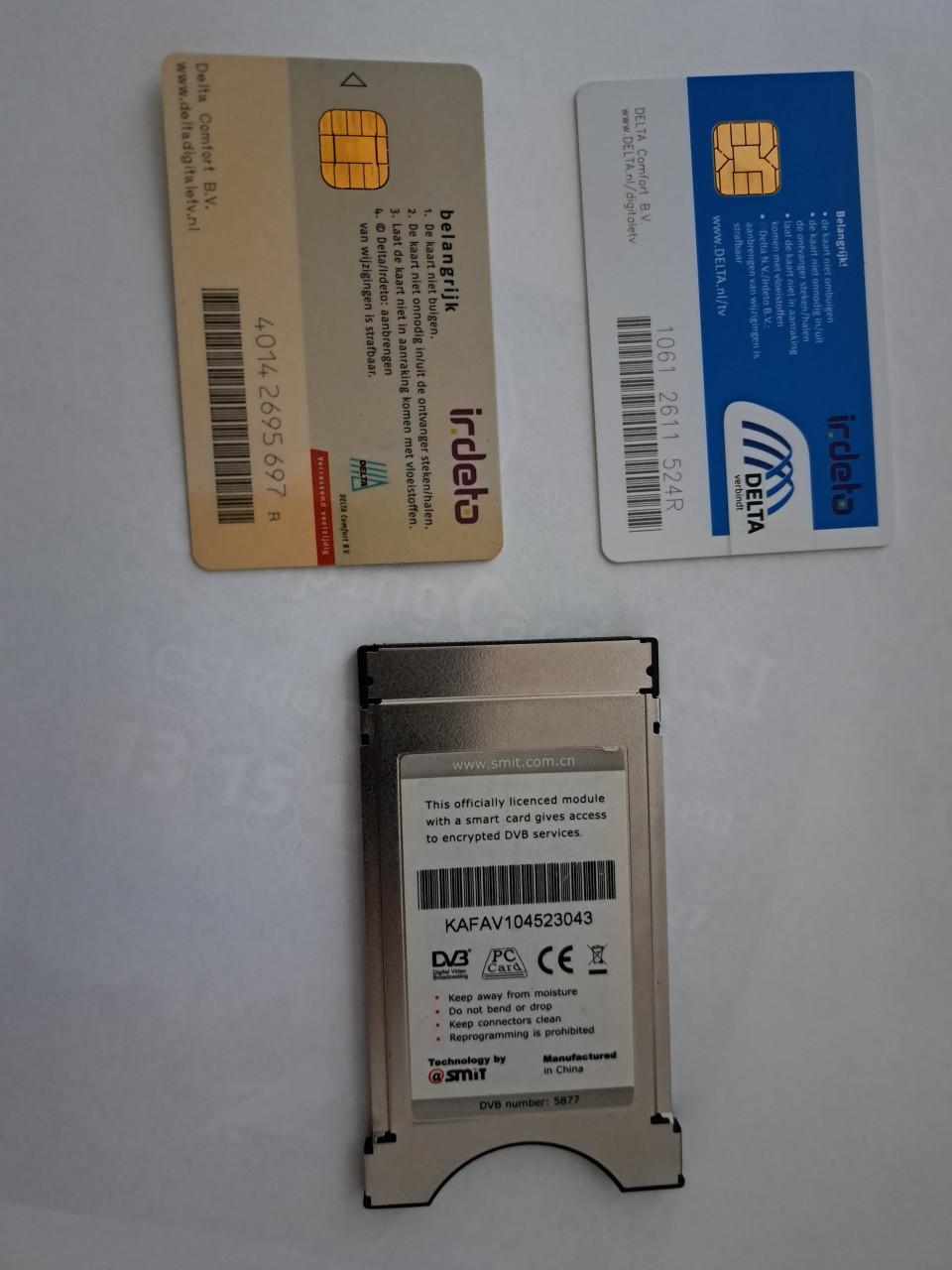 Te koop delta digitale TV  CI module met smartcard