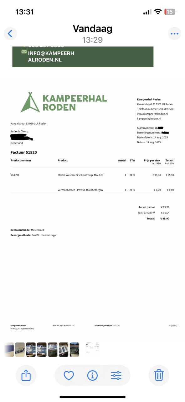 Mini wasmachine Mestic MW-120