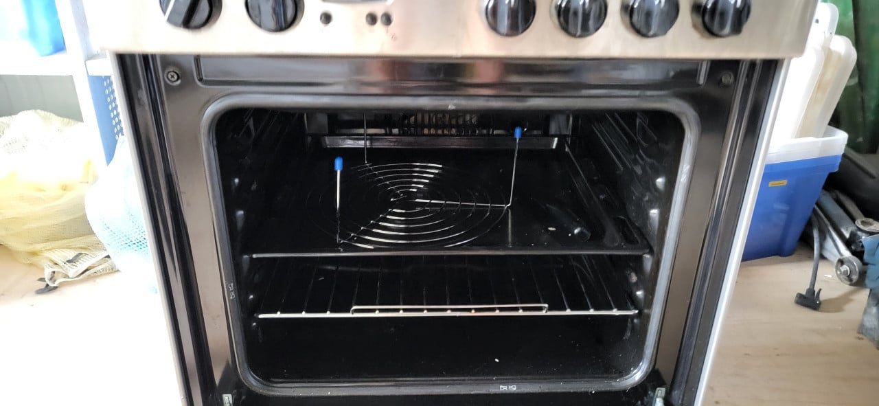 Gasfornuis met electrische oven