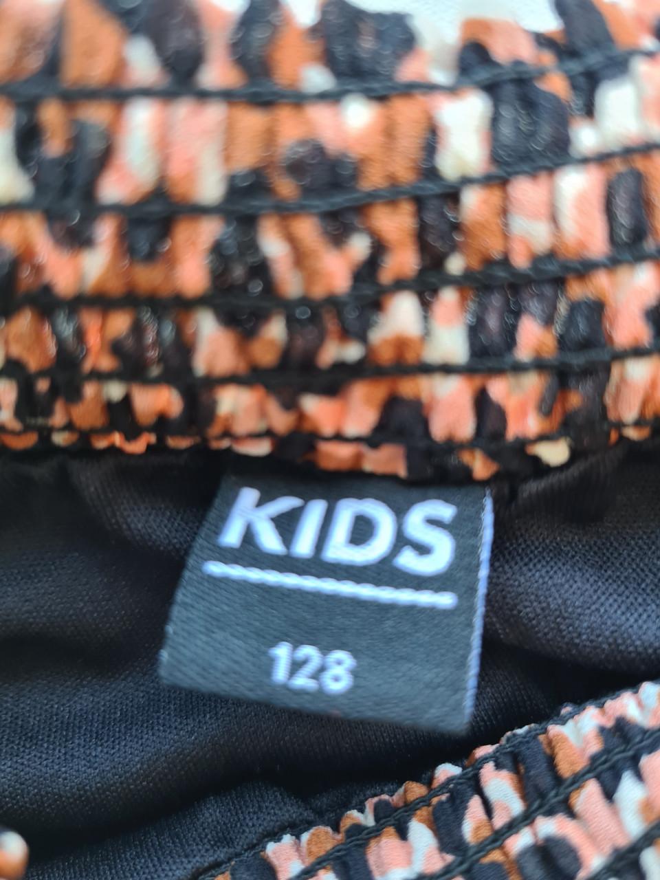 Leuk tijgerprint jurkje van Kids  Mt 128