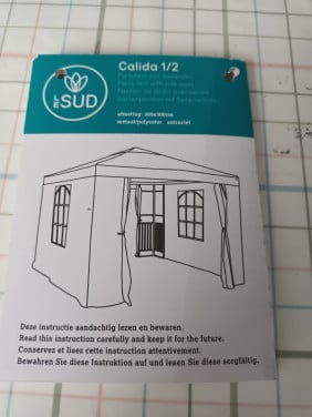 Zijkant en dak voor partytent van 3x3mtr