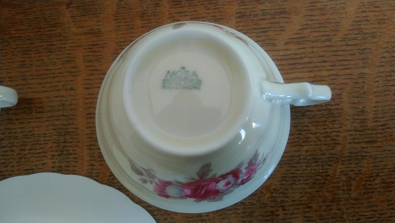 Set van 2 vintage Mosa Maastricht kop en schotels