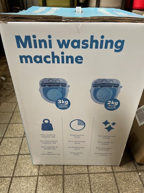 Mini wasmachine nieuw