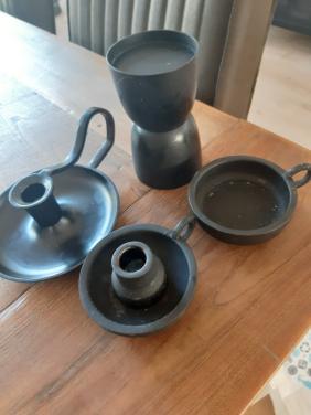 Kandelaars 4 stuks in goede staat