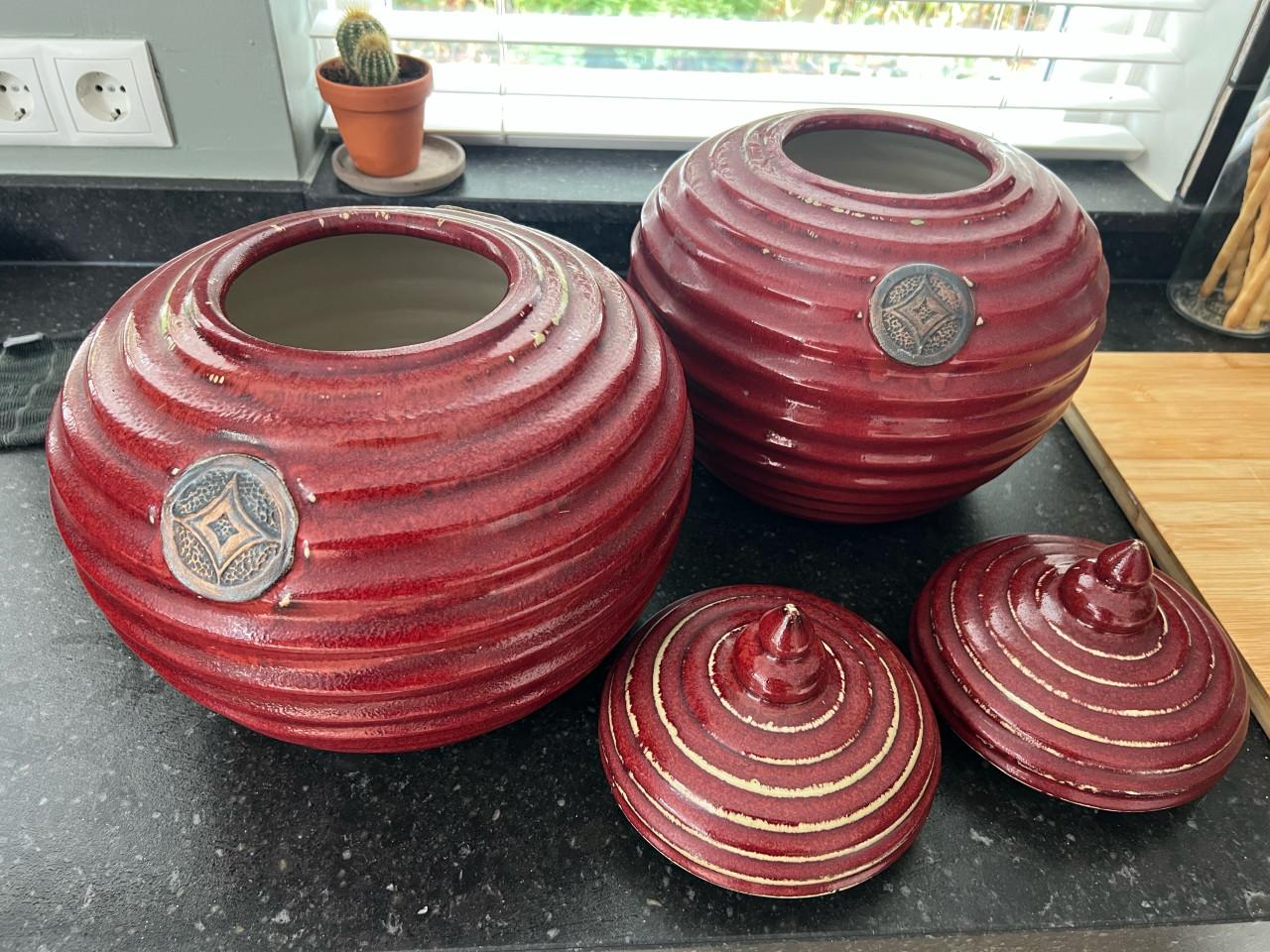 2 keramische potten