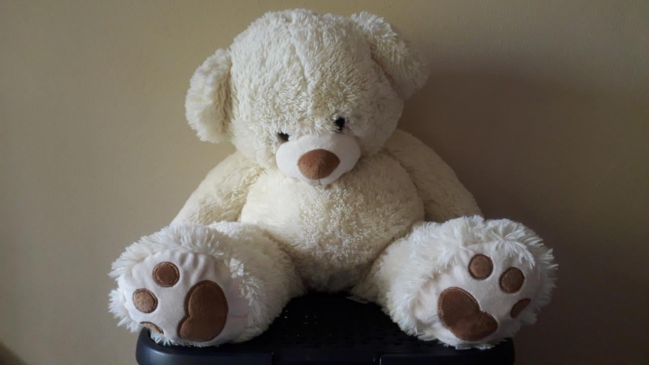 Knuffelbeer groot wit