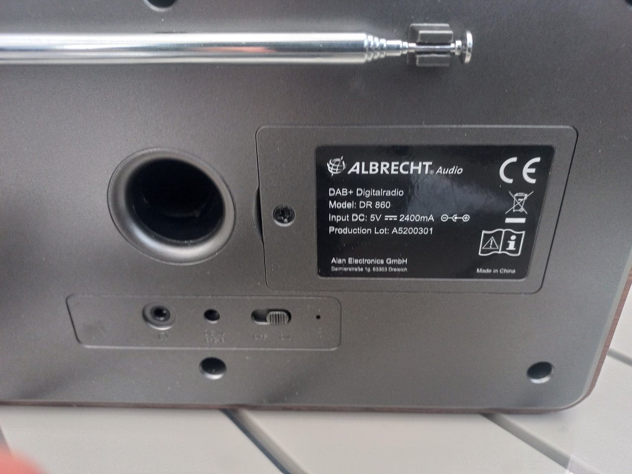 Albrecht DR 860 Senior draagbare DAB+ radio