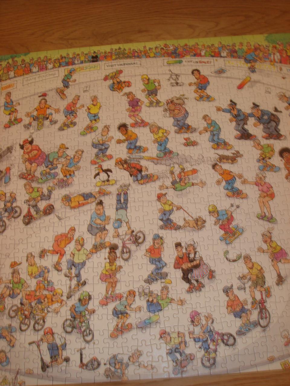 Te koop Complete Jan van Haasteren puzzel Skateboarden in de bowl